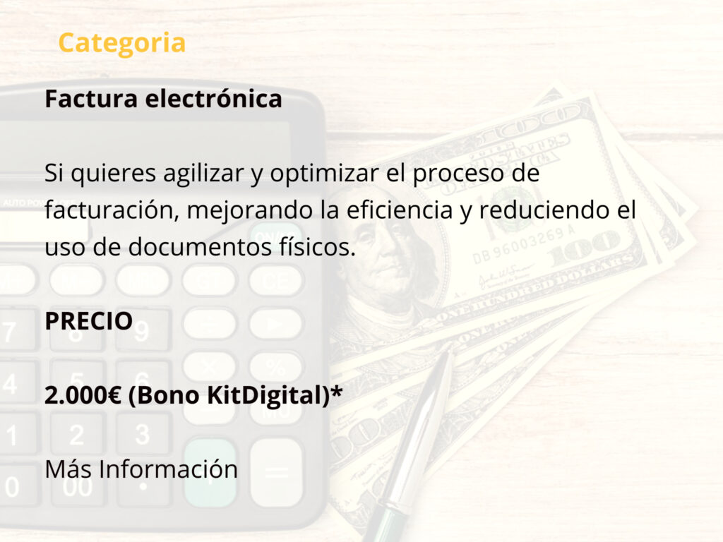 kit digital factura electrónica